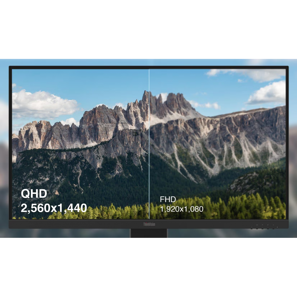 Lenovo ThinkVision E27q-40 27" Business 2K QHD IPS Monitor, 99% sRGB