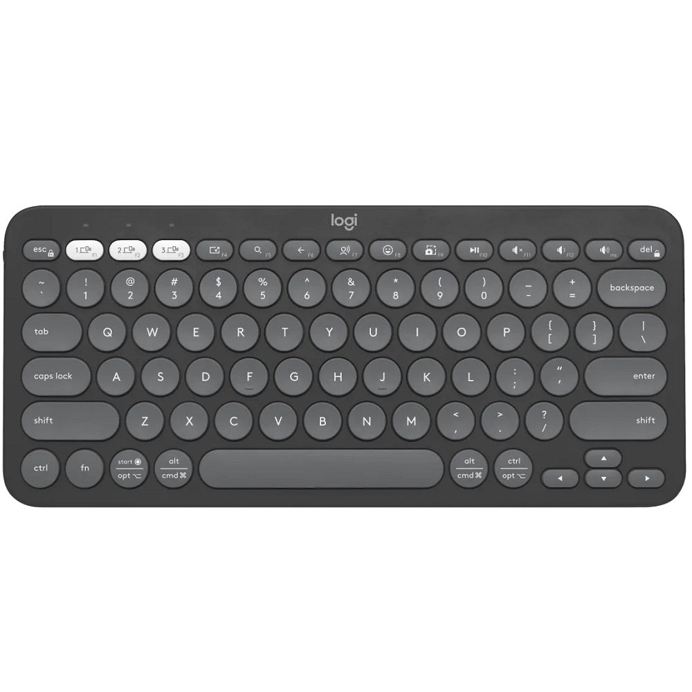 Logitech Pebble Keys 2 K380s, Multi-Device Bluetooth Wireless Keyboard- Black