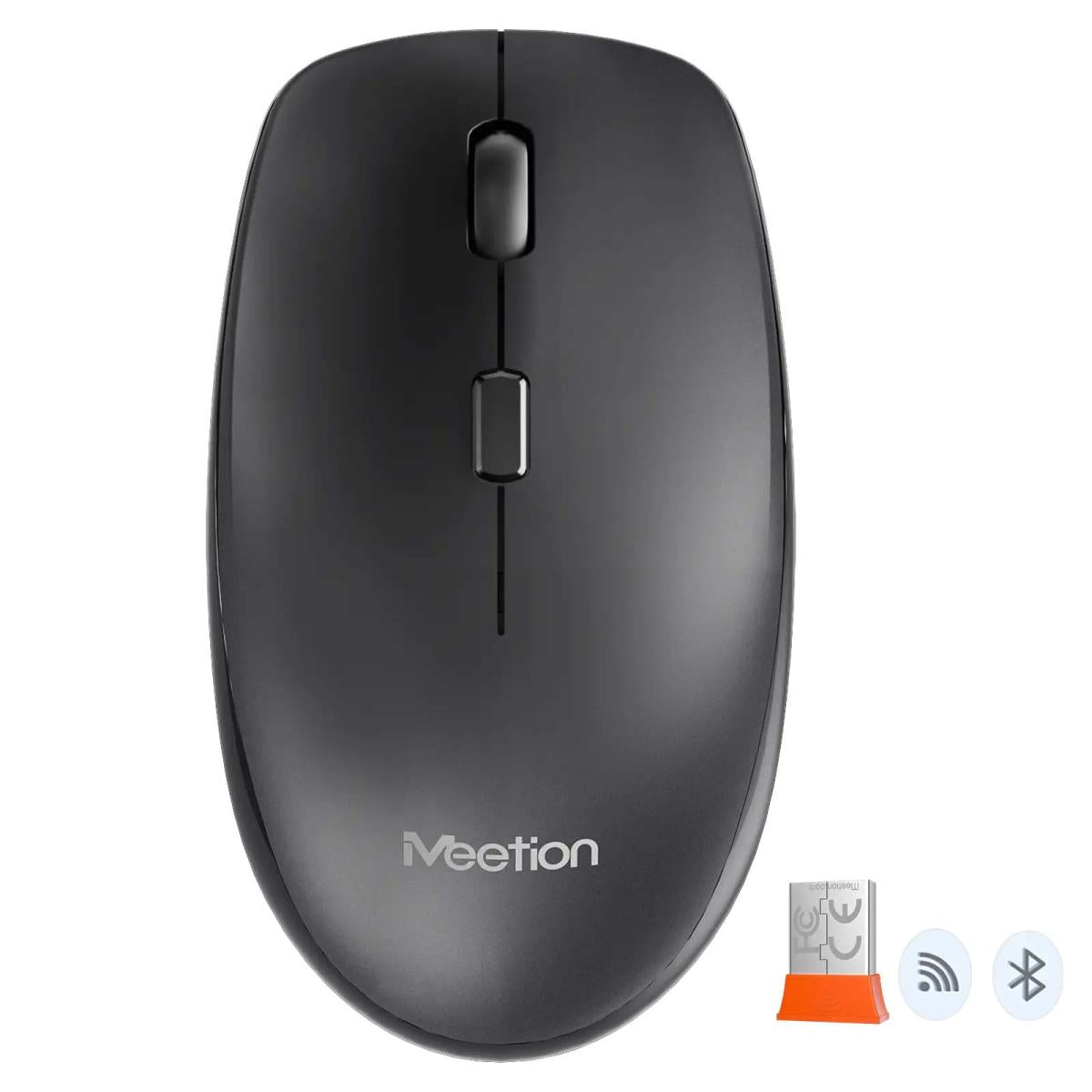 Meetion BTM100 Wireless Dual-Mode Mouse Optical Wireless Mouse 2.4g Computer Mouse