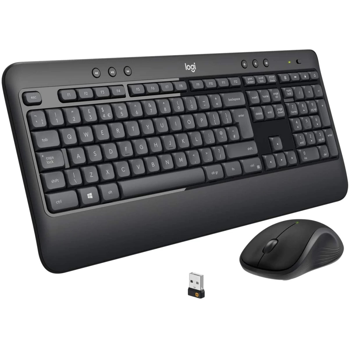 Logitech MK540 Wireless Keyboard & Mouse Unifying USB-Receiver Arabic/ English Layout Logitech MK540 Wireless Keyboard & Mouse Unifying USB-Receiver Arabic/ English Layout