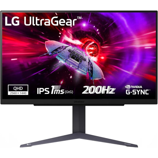 LG UltraGear 27GS75Q 27" IPS 2K 200Hz Adjustable Stand - Black
