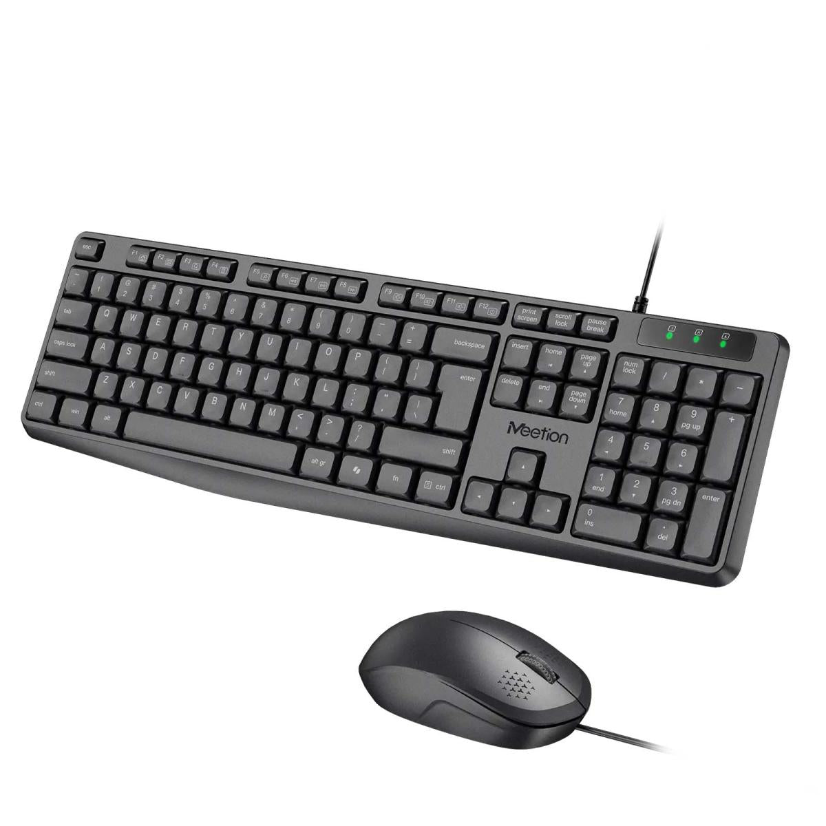 Meetion C235 Full- Size Silent Wired Office Keyboard & Mouse Combo