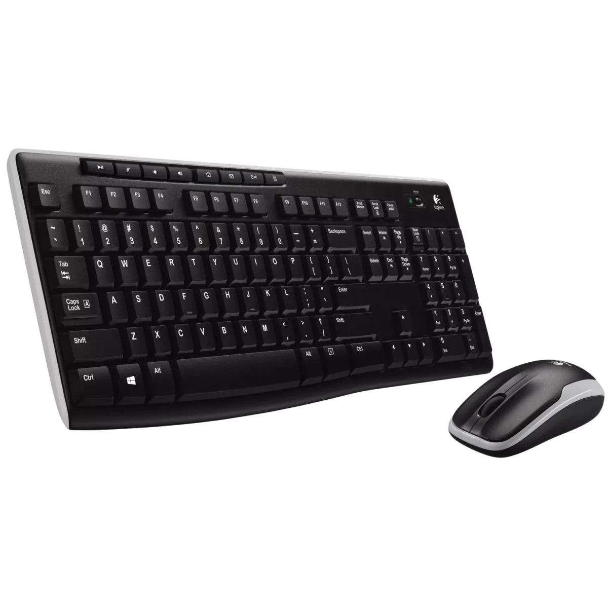 Logitech MK270 Wireless Keyboard and Mouse Combo Arabic /English Layout (Black)