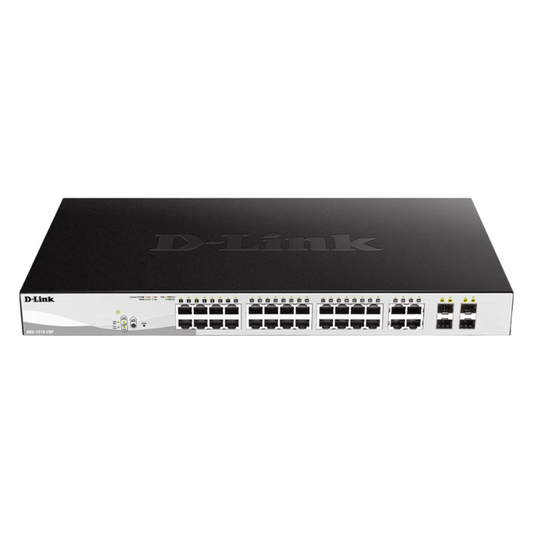 D-Link DGS-1210-28P 10/100/1000 Gigabit Smart Managed PoE Switch 24 Port