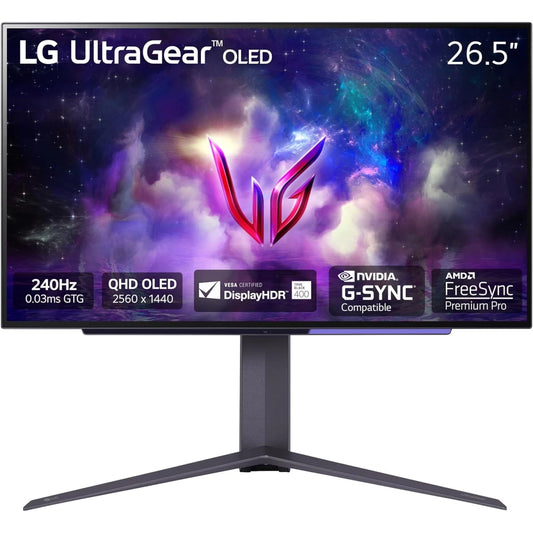 LG 27GS95QE-B UltraGear™ 27” 2K HDMI 2.1 Adjustable Stand - Black