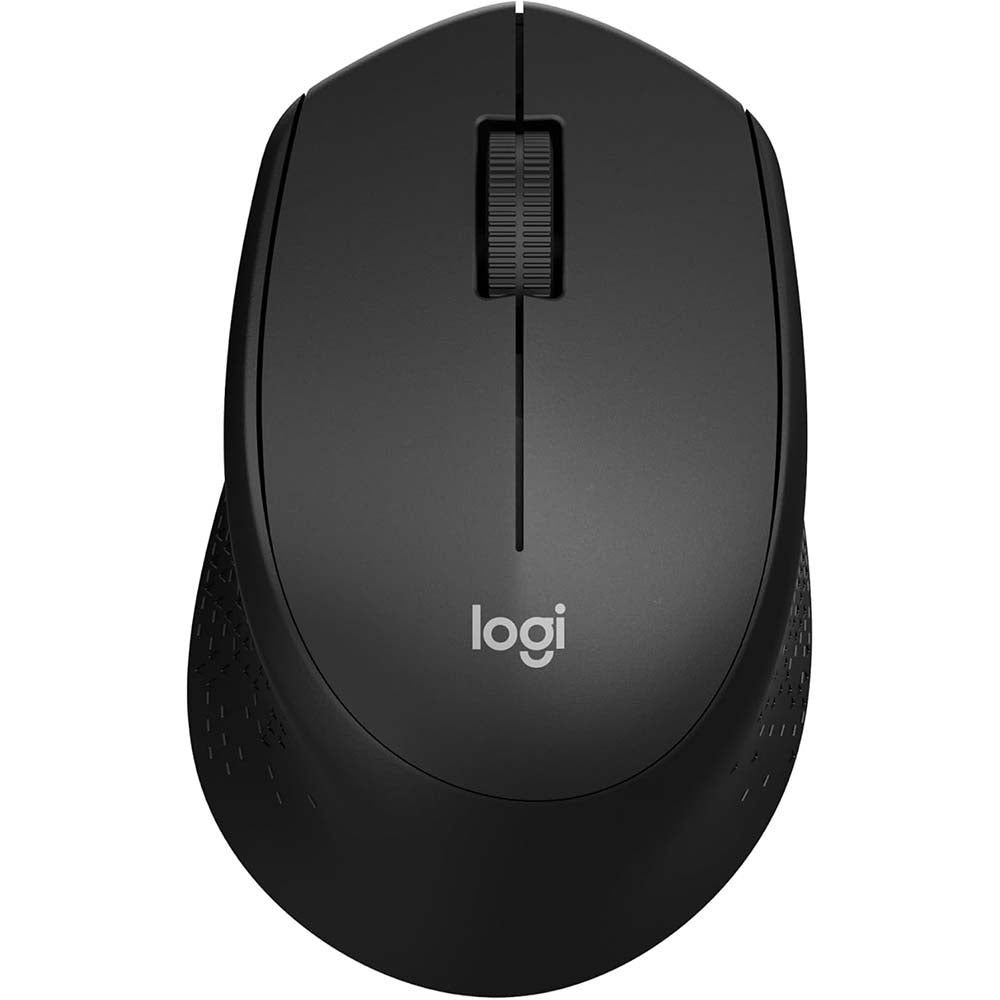 Logitech M330 Silent Plus Wireless Optical Mouse Quieter Click - Black