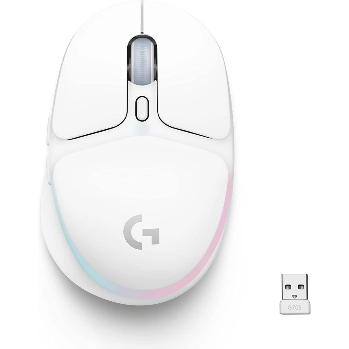 Logitech G705 LIGHTSPEED Bluetooth & Wireless Gaming Mouse- White