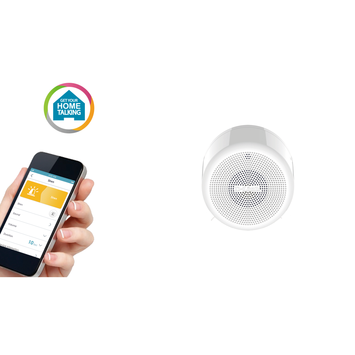 D-Link DCH-S220 mydlink Home Siren (UK Plug version)Up to 100 DB