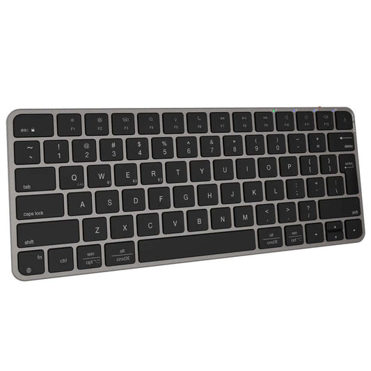 Meetion K210 ikey 2.4G Wireless & Bluetooth Ultra -thin Keyboard-Black-White