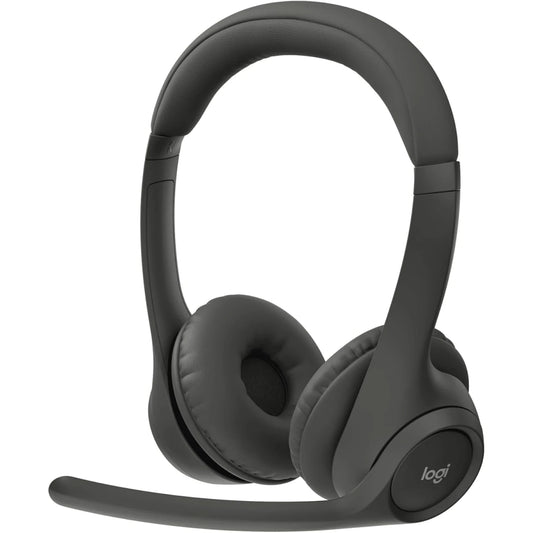 Logitech Zone 300 Wireless Headset, 30mm Driver Size, Noise-Canceling -Midnight Black
