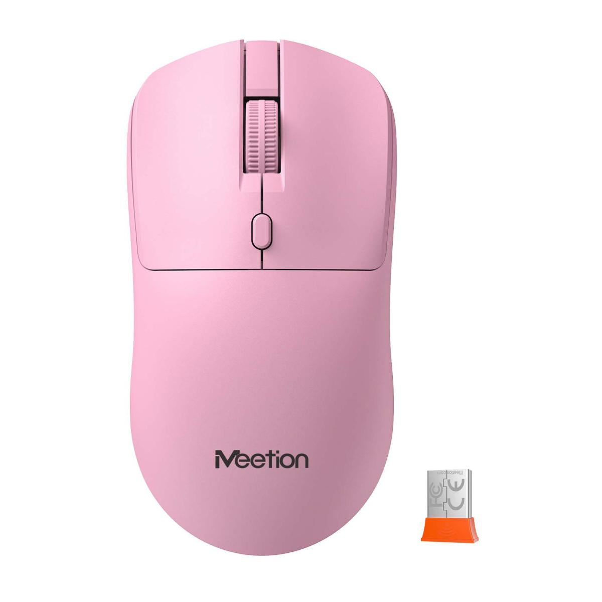 Meetion Mouse MT- R546 Wireless 2.4GHz Silent Mouse – ( Pink-Black )