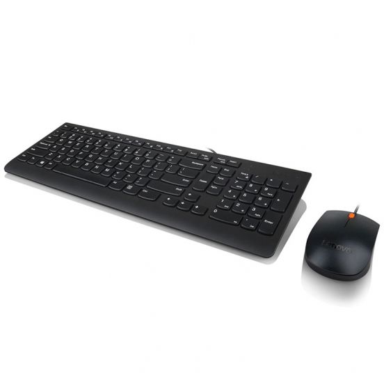 Lenovo 300 Wired Keyboard and Mouse Combo (GX30M39607)-Black