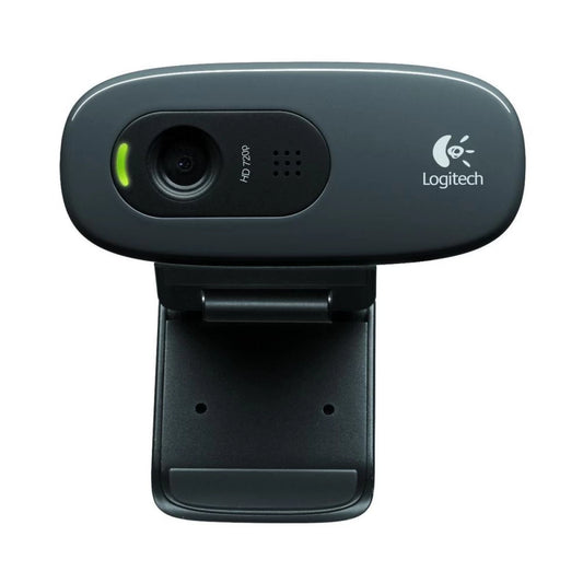 Logitech C270 HD Webcam 720p Widescreen Calling Light Correction Noise-Reducing Mic
