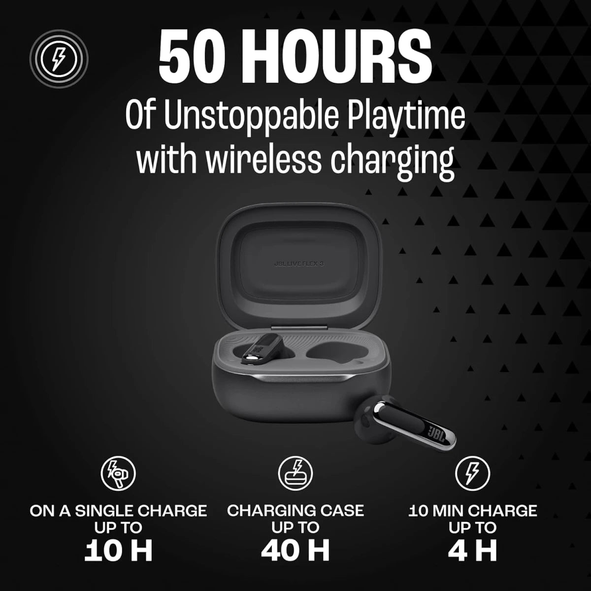 JBL Live Flex 3 Wireless Earbud Headphones, True Adaptive Noise Cancelling