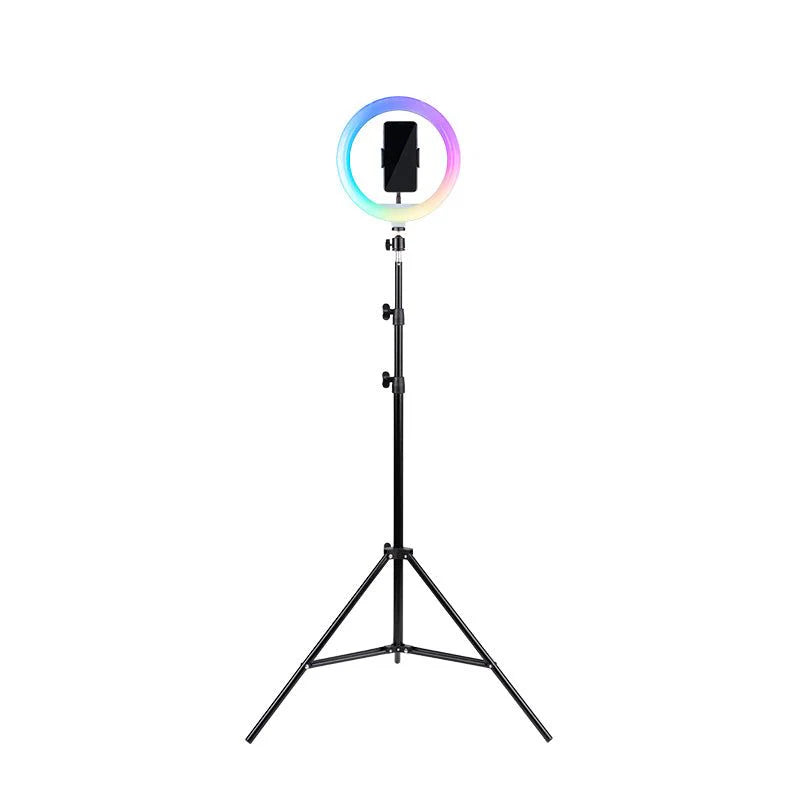 Havit ST7026 LED Phone Holder TRIPOD WITH 10INCHES RGB RING LIGHT