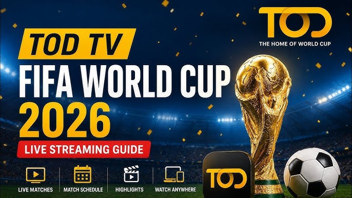 TOD FIFA World Cup 26 All Matches. One account gets Full Pass On TOD TOD FIFA World Cup 26 All Matches. One account gets Full Pass On TOD