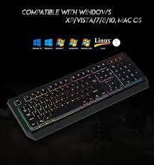 Meetion MT-K9320 Gaming Keyboard, Rainbow Backlit, Waterproof, Classic Design