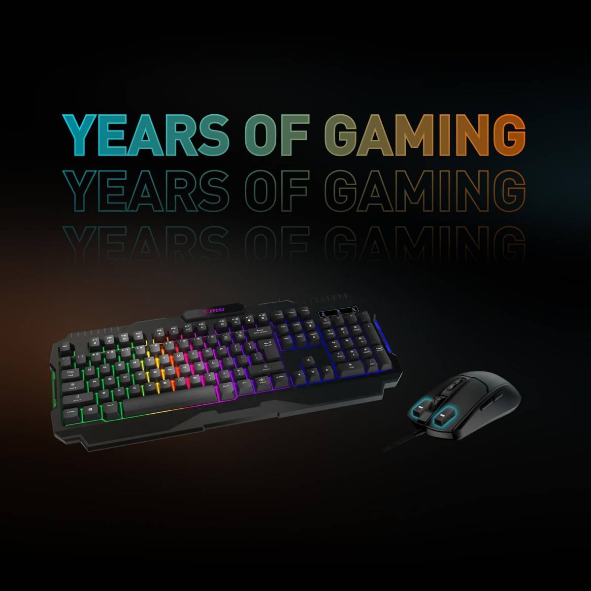 MSI Forge GK100 Combo AR-ENG – Gaming RGB Keyboard & Mouse Set