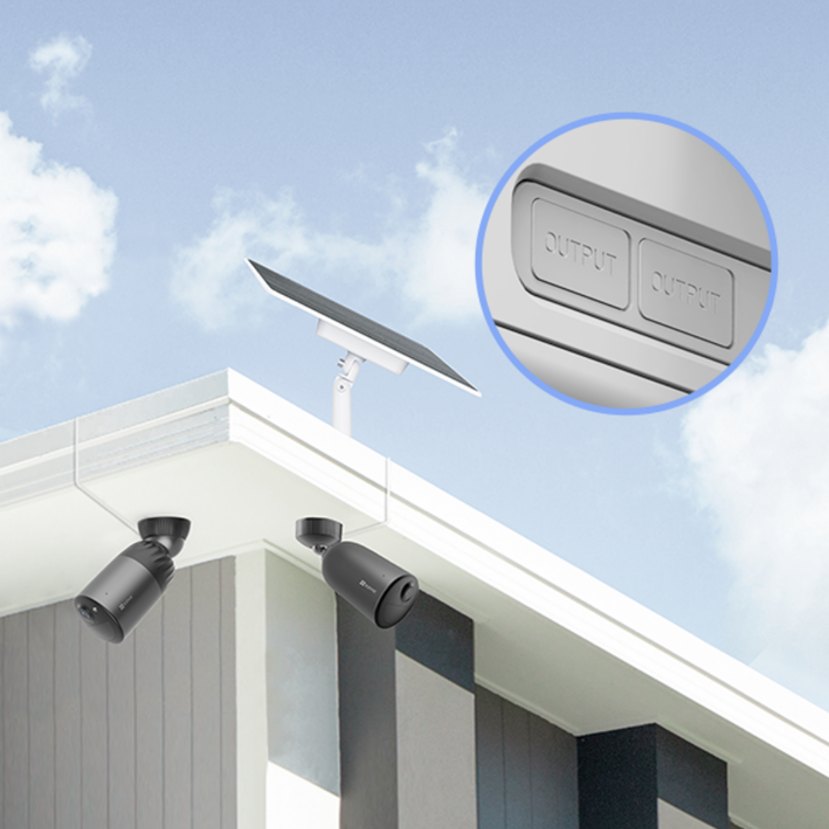 EZVIZ Solar Panel CS -PBC12 (12W) Dual Output With Battery Backup