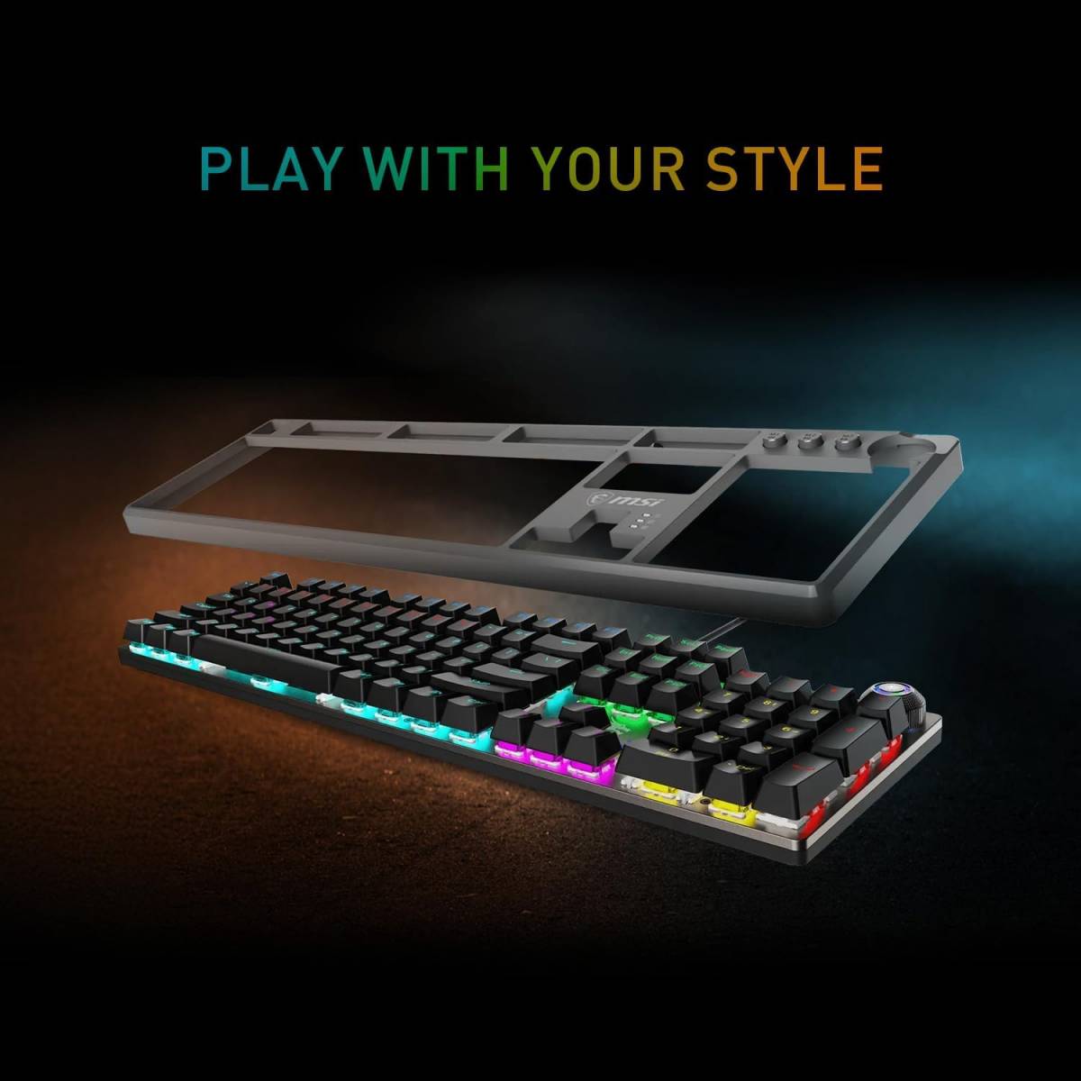 MSI Forge GK310 Combo RED AR - ENG Gaming RGB Mechanical