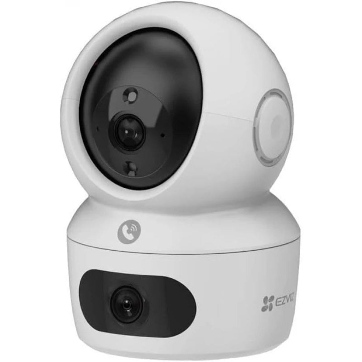 The EZVIZ H7c Dual 4MP, offers dual-lens ultra-wide coverage with pan The EZVIZ H7c Dual 4MP, offers dual-lens ultra-wide coverage with pan