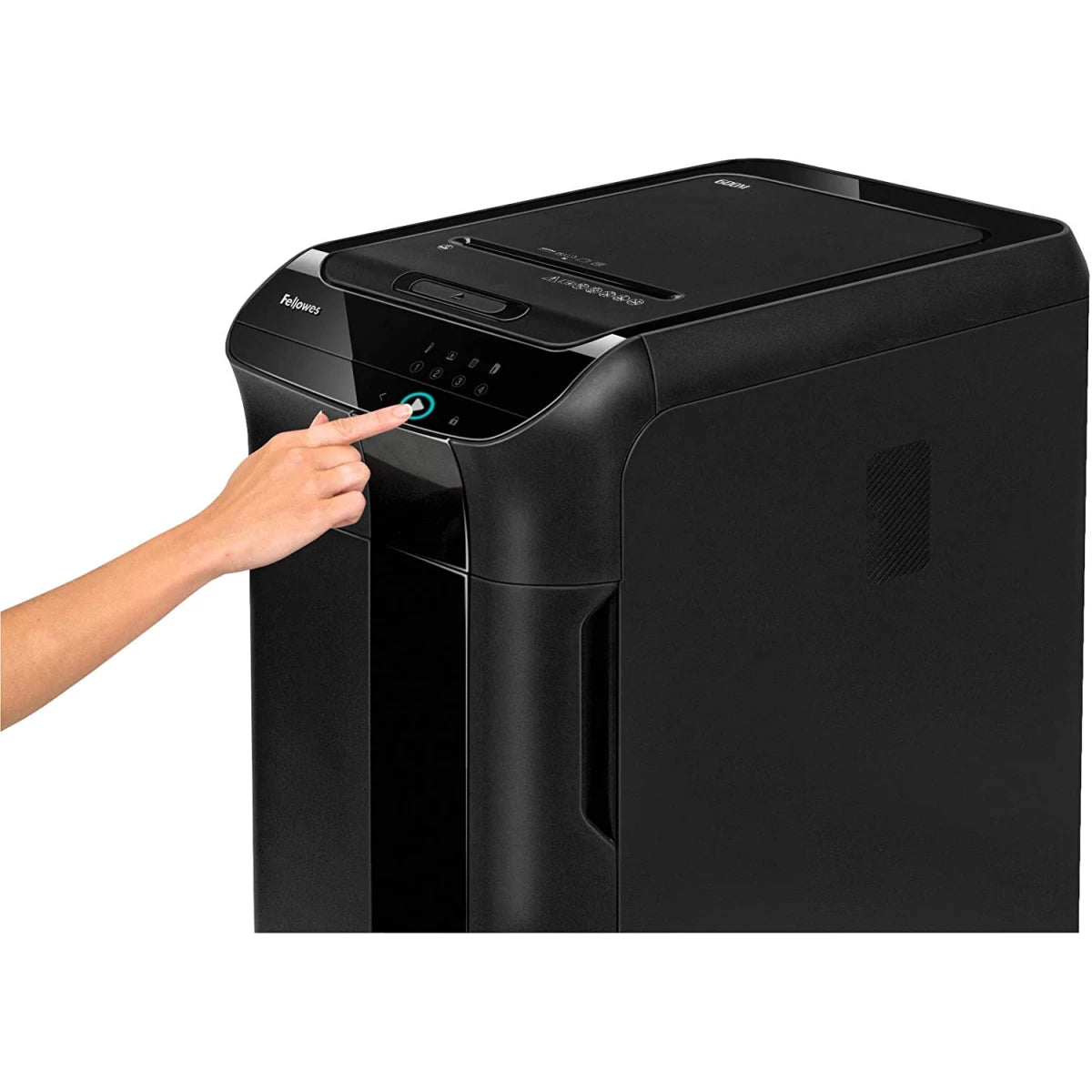 Fellowes AutoMax 600M 600-Sheet Auto Feed Micro-Cut Support 10+Users Paper Shredder