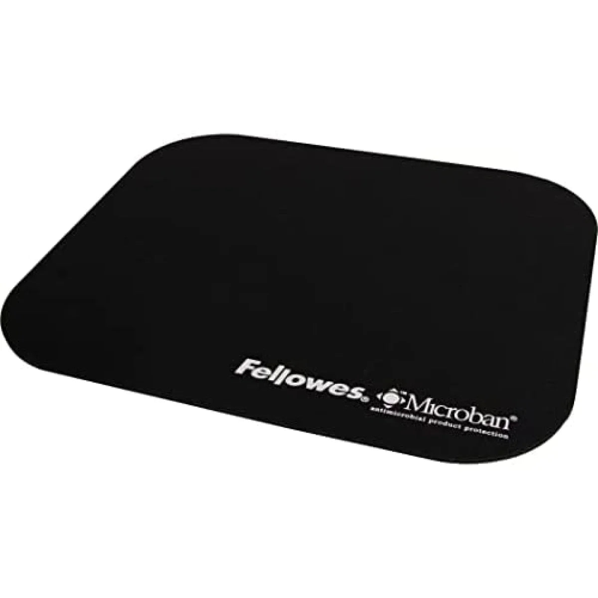 Fellowes Microban Mouse Mat in Black with Antibacterial Protection Layer -Black Fellowes Microban Mouse Mat in Black with Antibacterial Protection Layer -Black