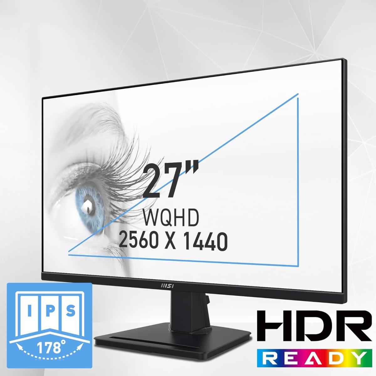 Monitor MSI PRO MP275Q 27 inch IPS 2560 x 1440 (2K) 100Hz