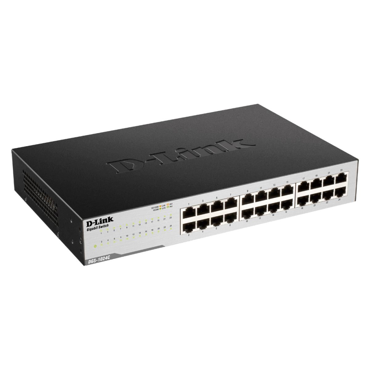 D-Link DGS-1024C 24-Port 10/100/1000 Unmanaged Gigabit Switch Plug-and-play