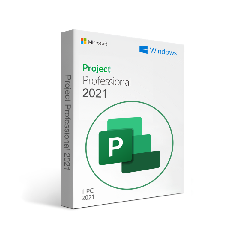 Microsoft Project 2021 Professional (PC) Use for one time installation