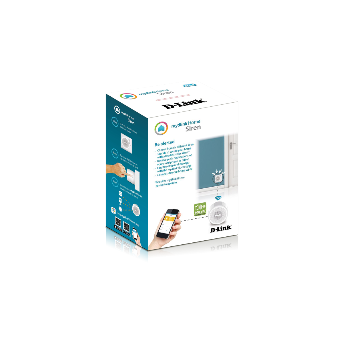 D-Link DCH-S220 mydlink Home Siren (UK Plug version)Up to 100 DB