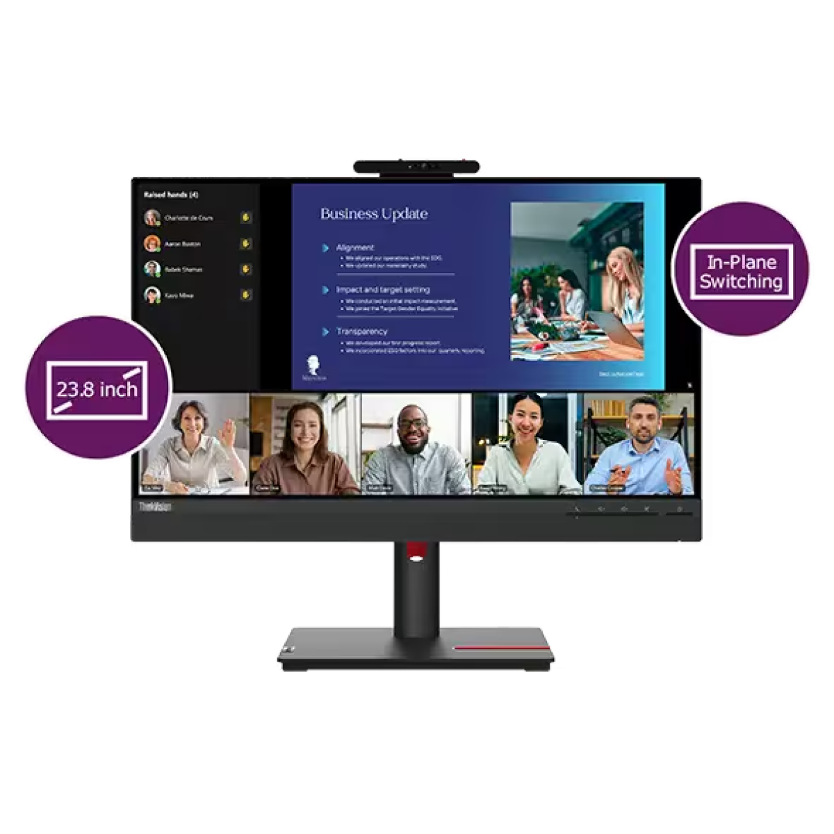 Lenovo ThinkVision T24v-30 Monitor, 23.8 Lenovo ThinkVision T24v-30 Monitor, 23.8