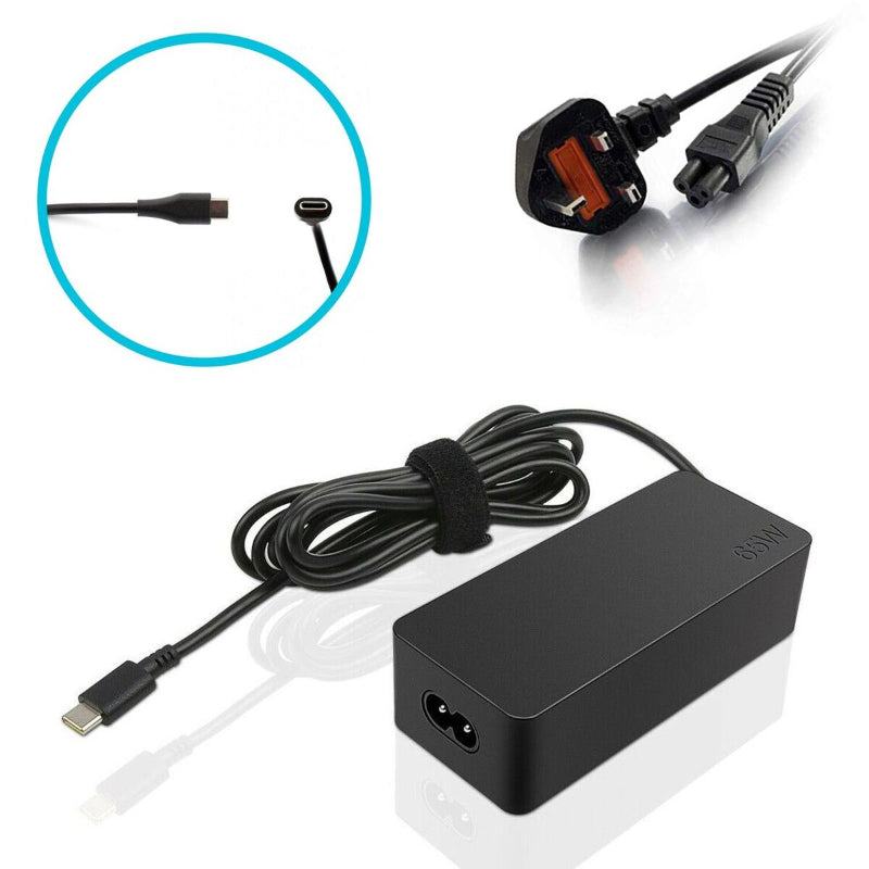 Lenovo 65W Standard AC Adapter (USB Type-C)- UK Power Cable (Original) Lenovo 65W Standard AC Adapter (USB Type-C)- UK Power Cable (Original)