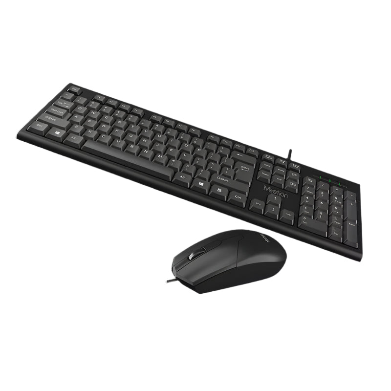 Meetion MT-C100 USB COMBO Keyboard & Mouse For Computer, Waterproof design