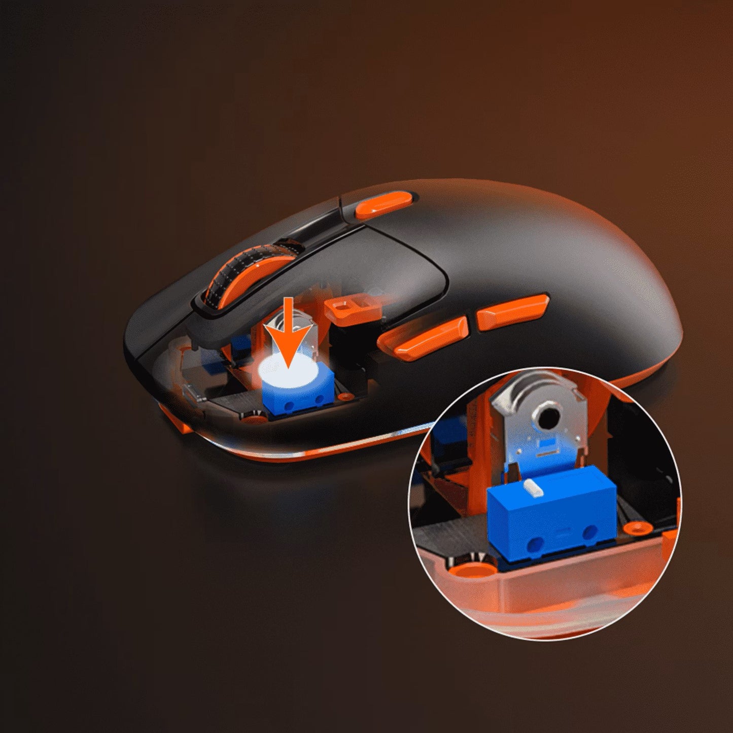 Meetion GW38 Gaming Mouse, Tri-Mode, with Magnetic Charging Dock, 8000DPI