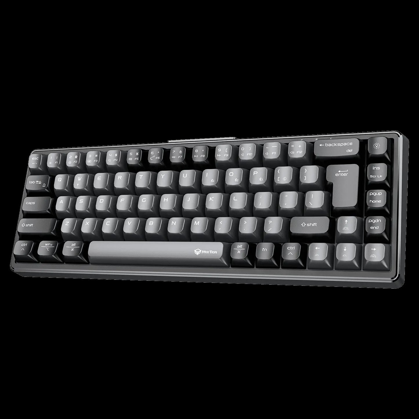 Meetion MT-MK12 Tri Mode Mechanical 65% Gaming Keyboard, Hot-Swap, RGB