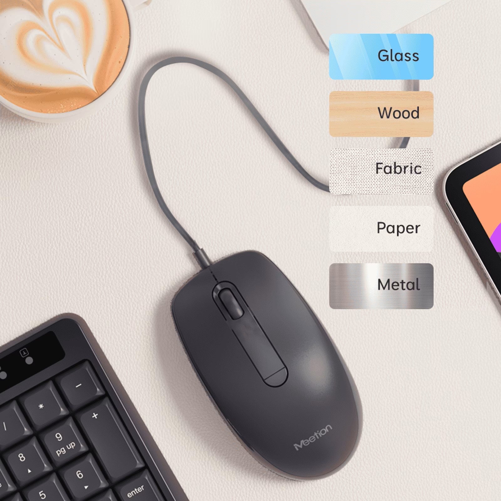 MeeTion MT-M100 USB Wired Mouse, Resolution 1200DPI, Keys: 2+1 (Wheel), Black MeeTion MT-M100 USB Wired Mouse, Resolution 1200DPI, Keys: 2+1 (Wheel), Black