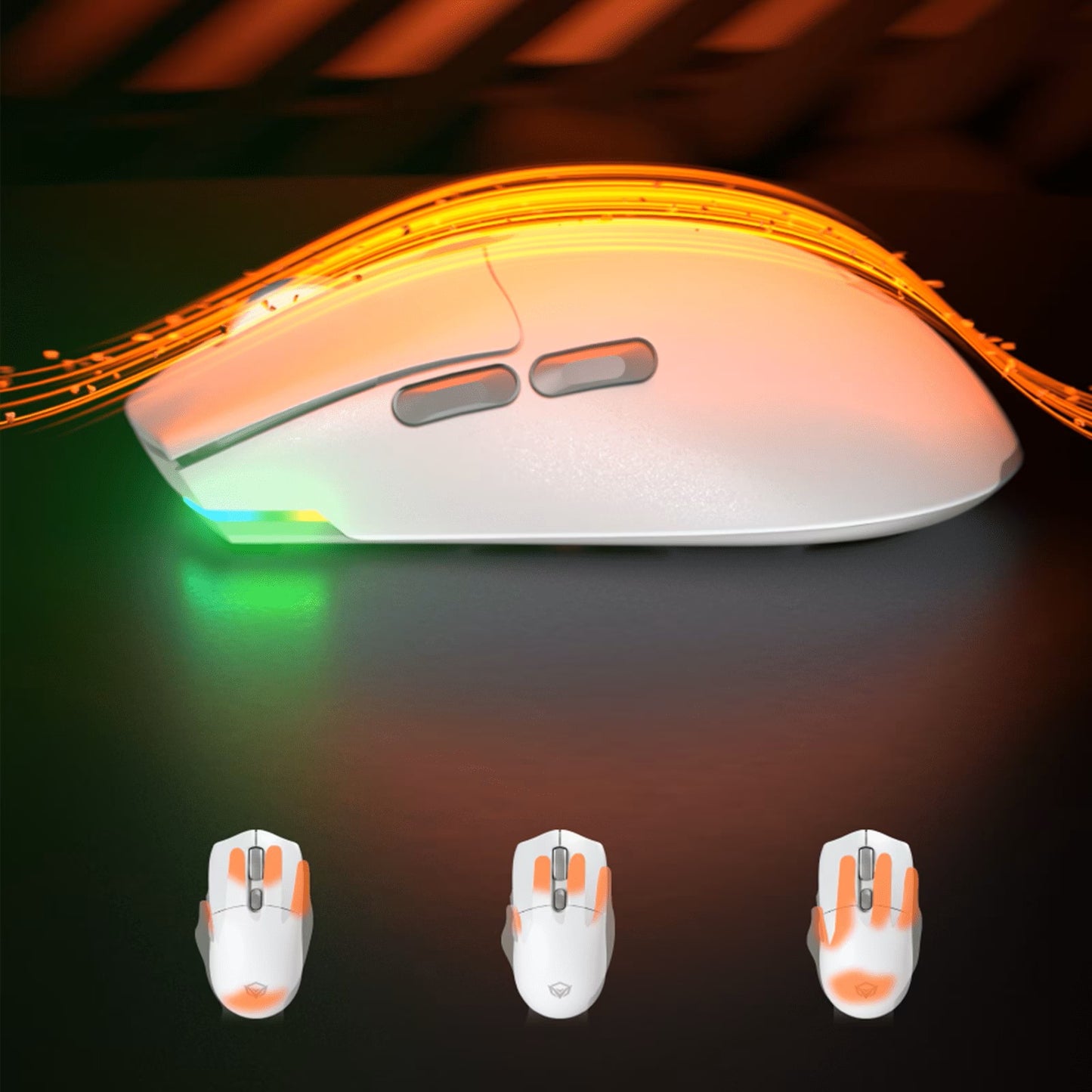Meetion Air GW33 Gaming Mouse, 2.4GHz Wireless, Bluetooth, Wired, 10000DPI
