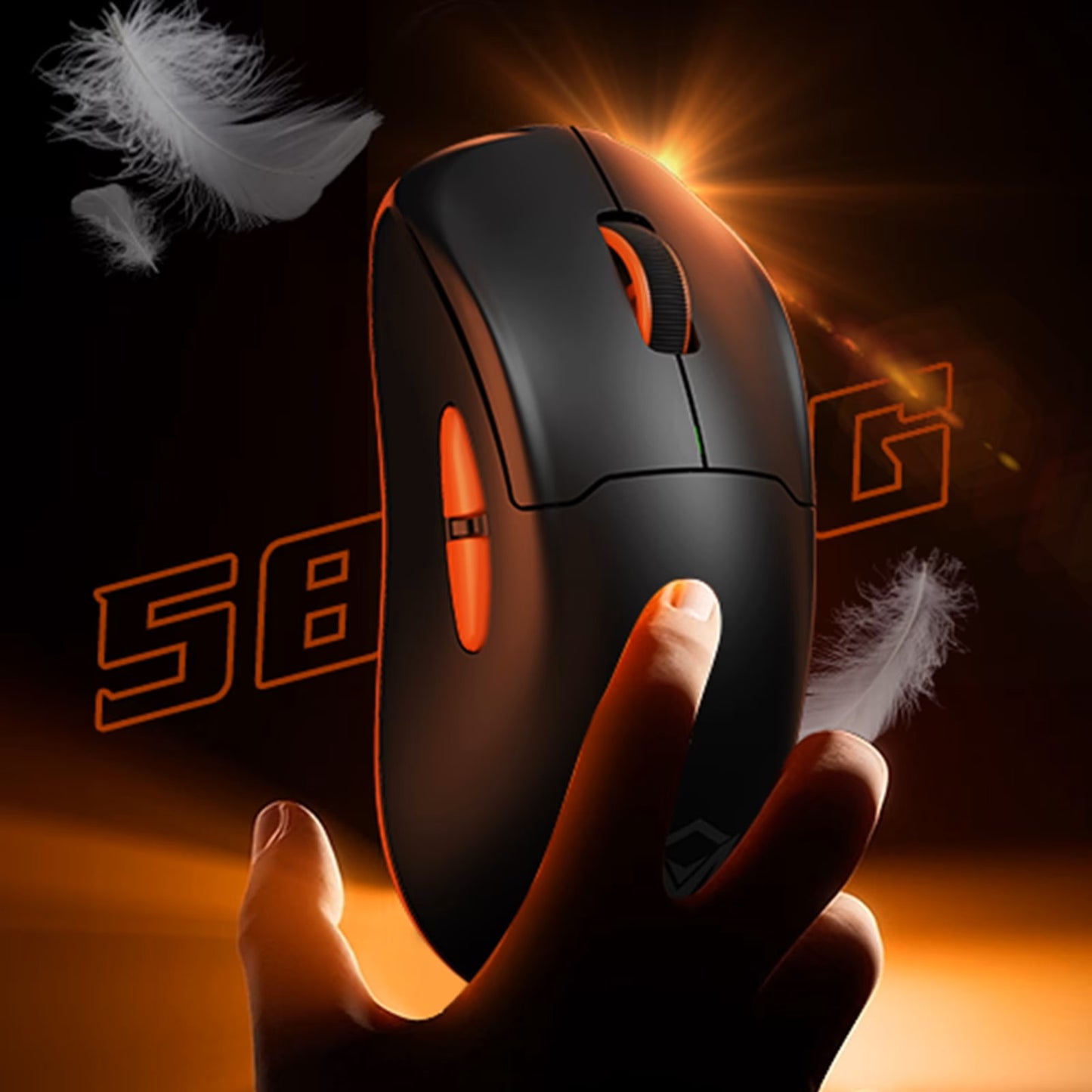 Meetion Air GW39 Gaming Mouse, Tri-Mode, with Magnetic Charging Dock, 26000DPI