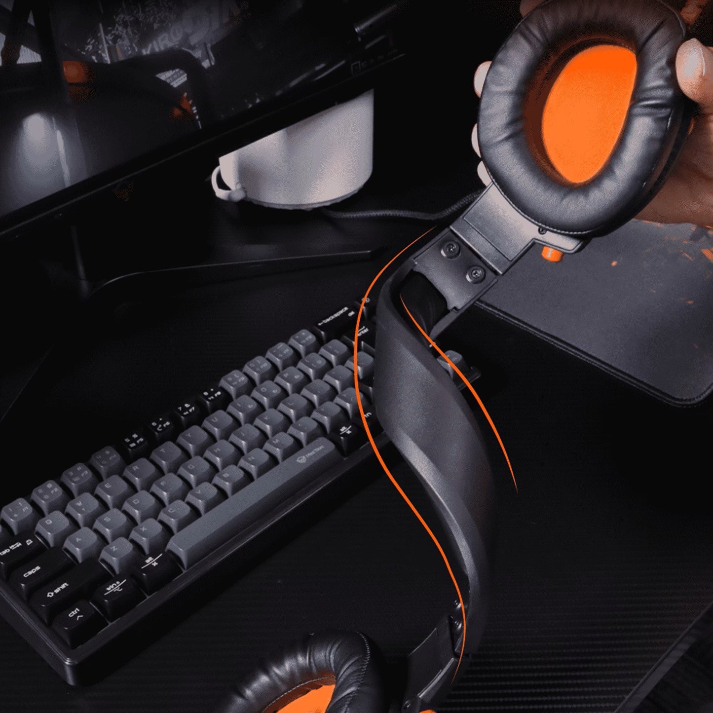 Meetion MT-HP012 Virtual 7.1 Surround Sound USB Gaming Headset, RGB, 3D Sound