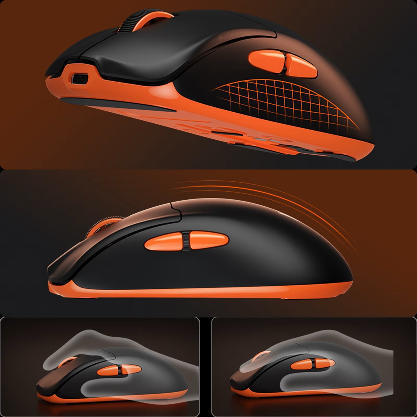Meetion Air GW39 Gaming Mouse, Tri-Mode, with Magnetic Charging Dock, 26000DPI