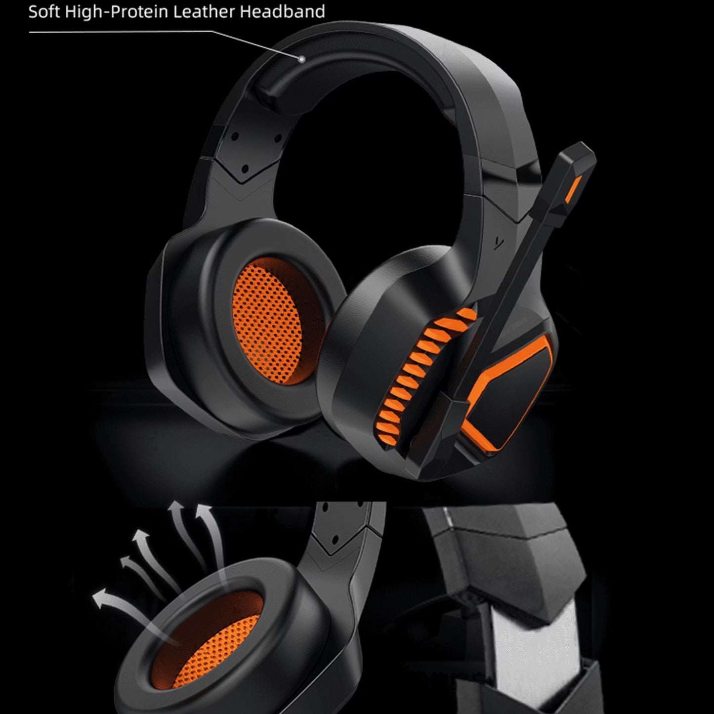 Meetion MT-BTH014 Tri-Mode Gaming Headset, Surround Sound, Long Battery Life
