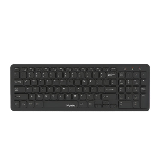 Meetion MT-WK410 USB Wireless Computer Ultra Thin Chocolate Keyboard, Slim, Silent