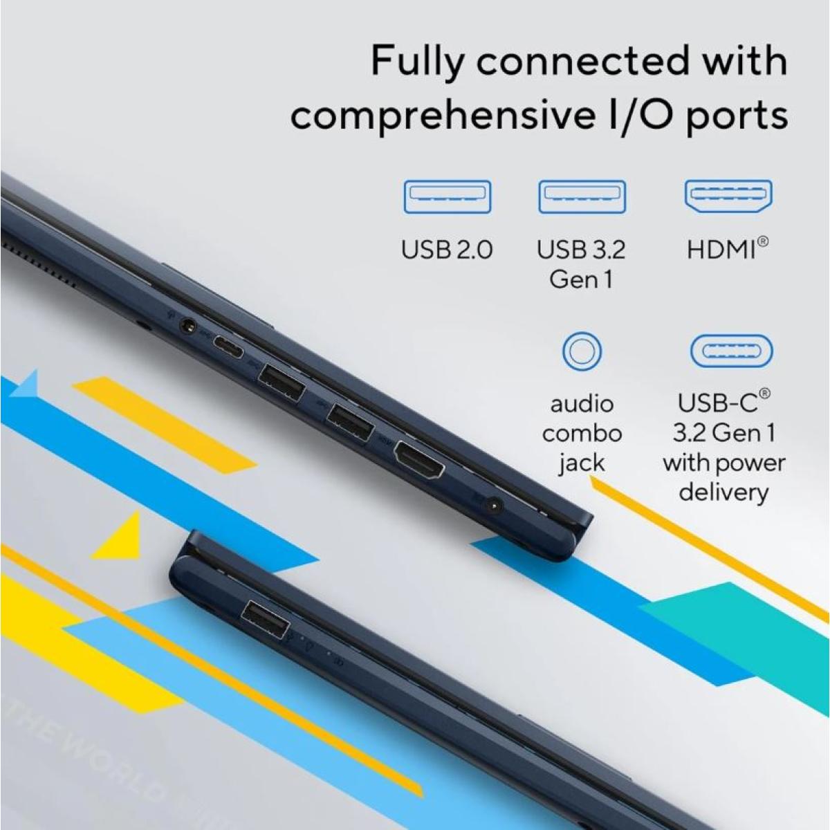 Laptop ASUS Vivobook 15 Intel Core i3-1315U (8GB -512GB) Quiet Blue