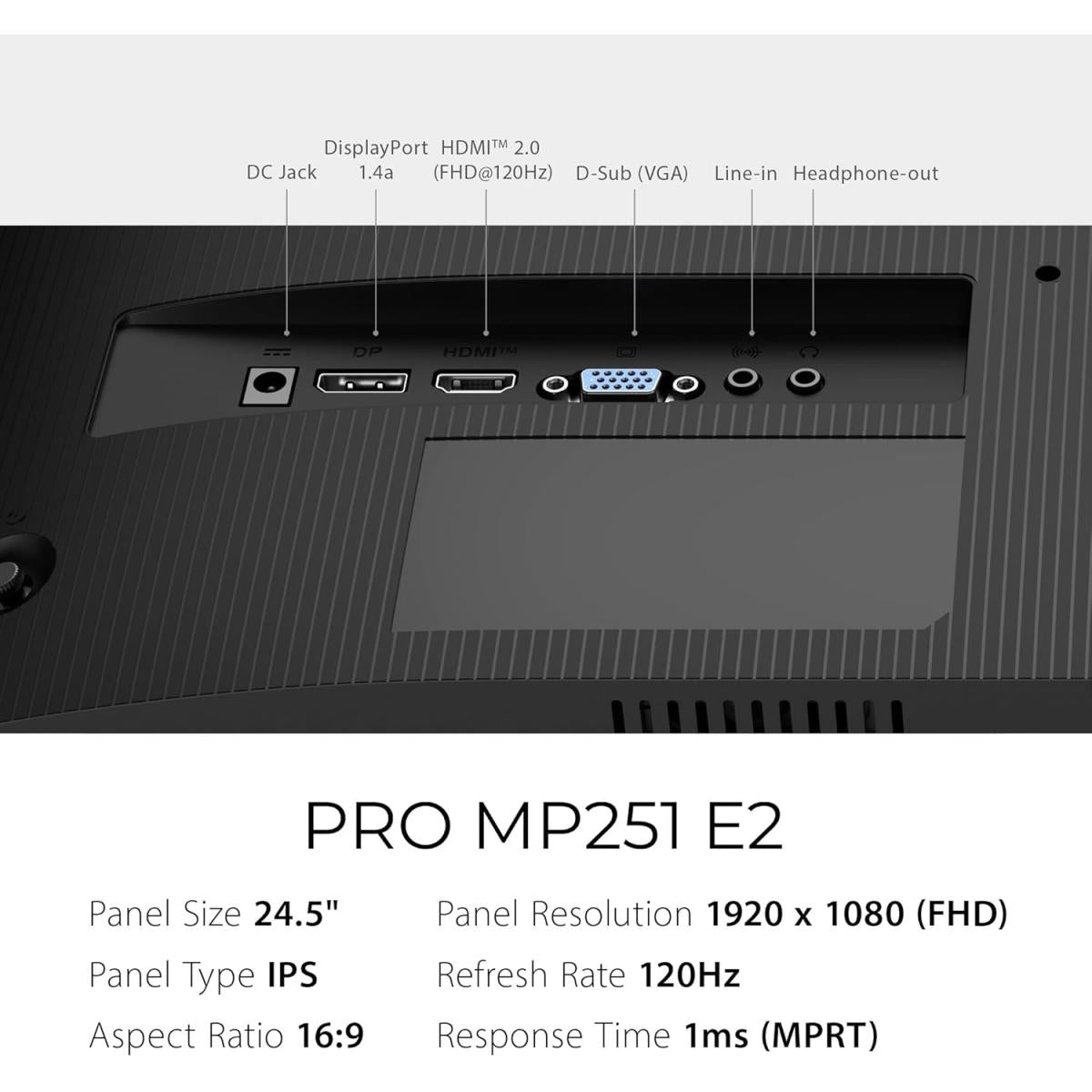 MSI PRO MP251 E2 24.5 MSI PRO MP251 E2 24.5