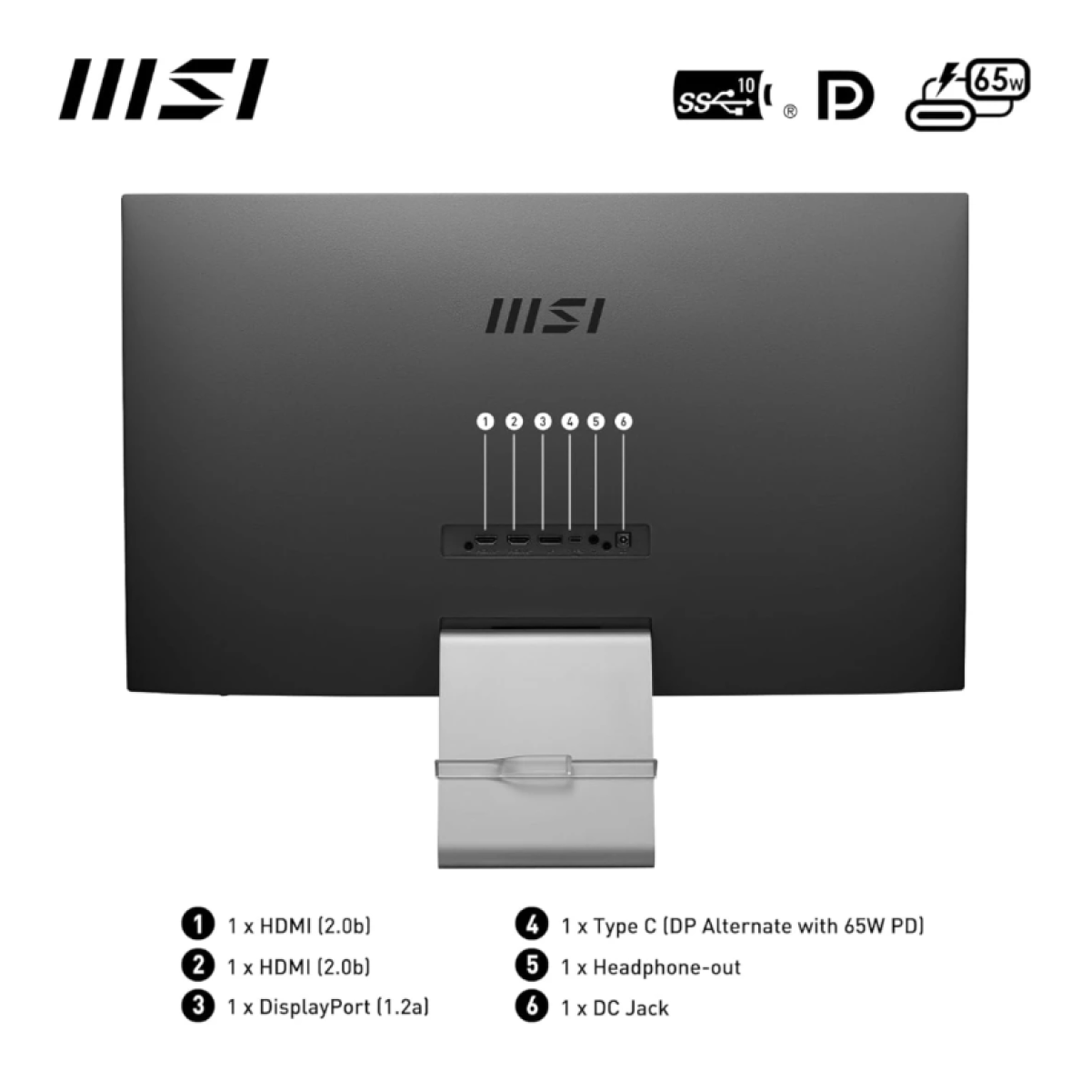 Business Productivity Monitor MSI Modern MD271UL Flat 27-inch 3 Years Warranty