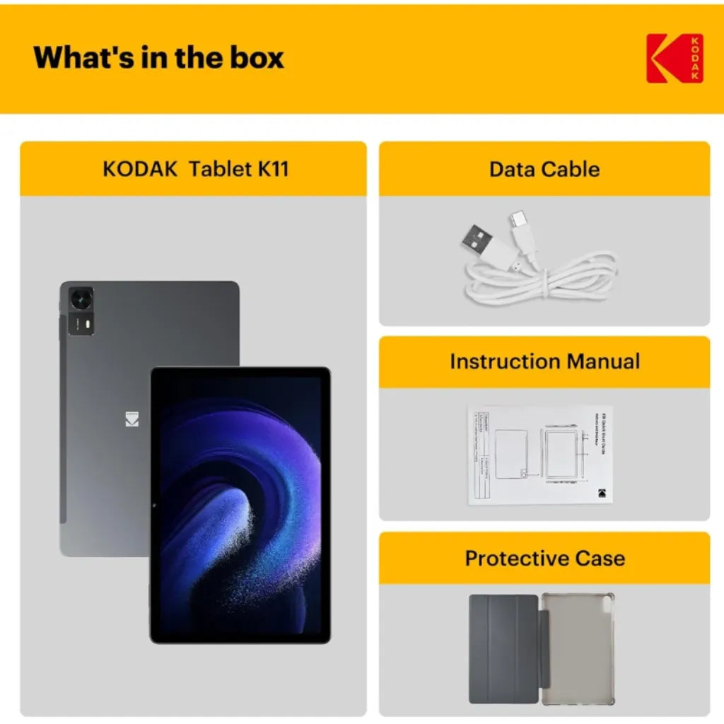 KODAK Tablet K1111.0 Android WIFI Tablet (128GB /4GB + 8G BRAM) IPS 2K KODAK Tablet K1111.0 Android WIFI Tablet (128GB /4GB + 8G BRAM) IPS 2K