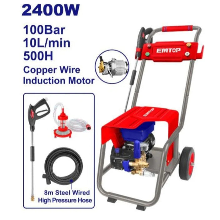 Emtop car washing machine 2400w 100Bar 6L High Pressure Washer EHPW30018 Emtop car washing machine 2400w 100Bar 6L High Pressure Washer EHPW30018