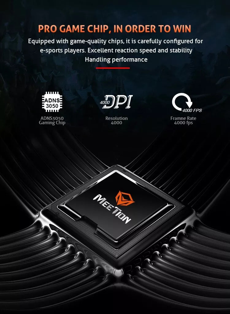 MeeTion MT-M990S USB RGB Programmable Gaming Mouse, Resolution 4000DPI, Keys:9 MeeTion MT-M990S USB RGB Programmable Gaming Mouse, Resolution 4000DPI, Keys:9