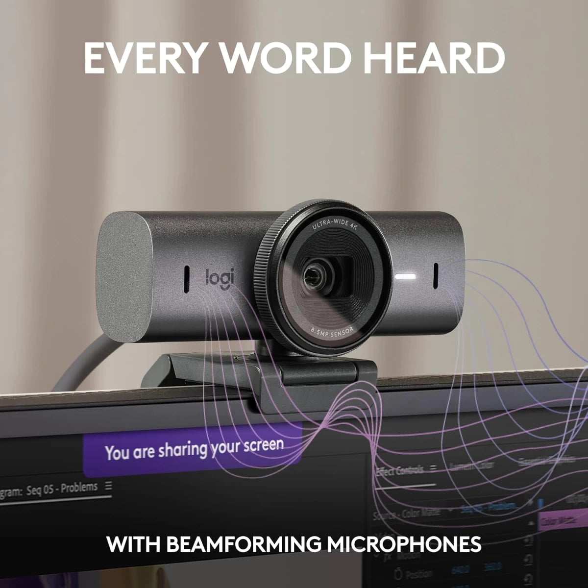 Logitech MX Brio Ultra HD 4K Streaming Webcam 1080p - Graphite